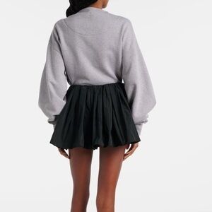 Zara charcoal gray paper bag waist mini Skirt size XS